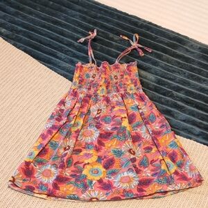 Kids Floral Sundress with Adjustable Straps Size S
